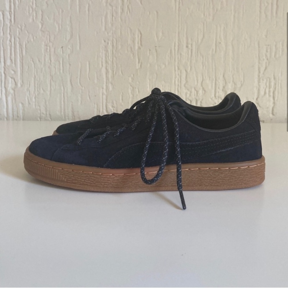 Puma Black Basket Sneakers Kid’s Size 6.5